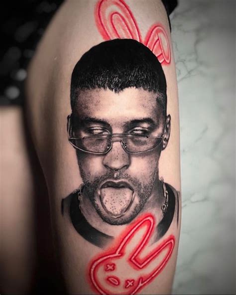 diseos tatuajes de bad bunny|Analizando los Tattoos de BAD BUNNY